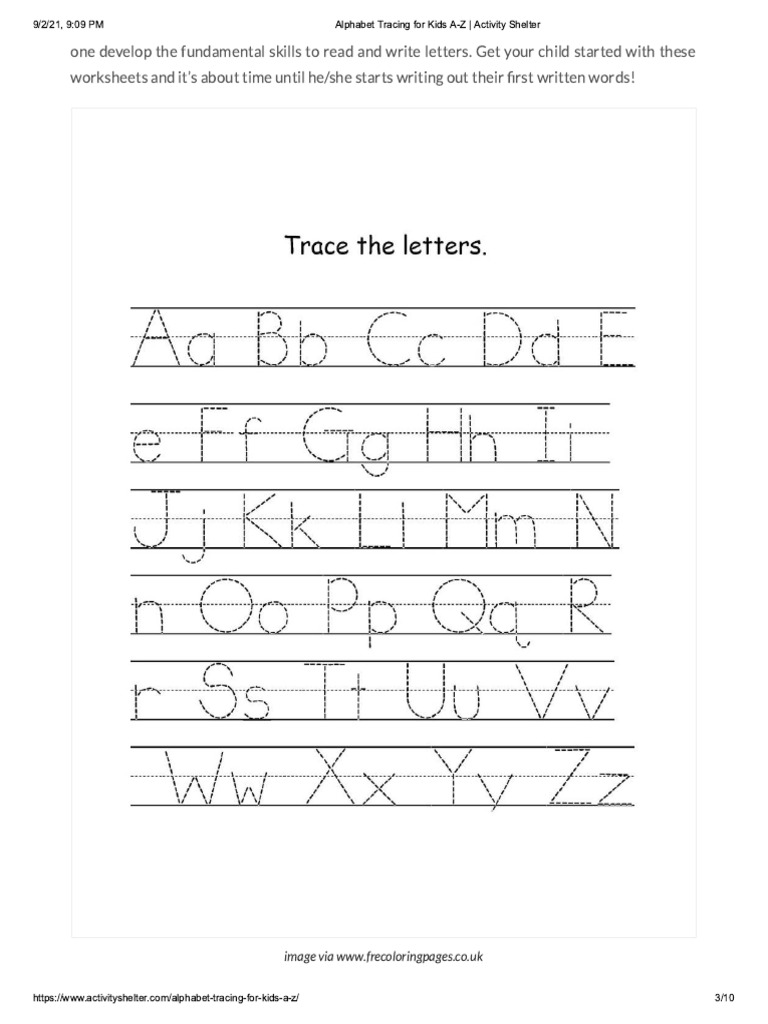 Alphabet Tracing For Kids25  PDF