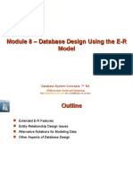 Module 8 - Database Design Using The E-R Model