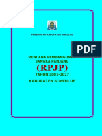 RPJPK Simeulue 2007-2027 (+ Qanun)