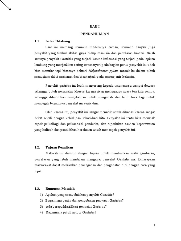 Makalah Gastritis