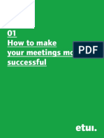 01 How To Make Your Meetings More Successful: Manual For European Workers' Representatives