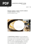 Cómo Hacer HUMMUS CASERO - Receta Fácil