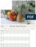 Weekly Meal Planner: Pick Up Limes © Page of 1 2