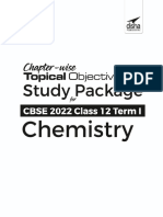 Disha Chemistry Objective Study Package For CBSE 2022 Class 12 Term