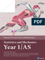 Edexcel as & a Level Mathematics Statistics & Mechanics Year 1_AS Textbook