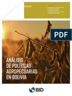 Analisis de Politicas Agropecuarias en Bolivia