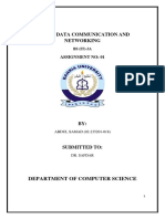 Cen-222 Data Communication and Networking: Department of Computer Science