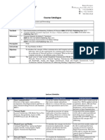 Course Catalogue: Course Title Course Code Credit Hours Text Book