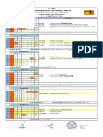 Academic Calandar SEM I 2021-22 TY and Final Year B Tech