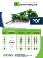 Especificações Grade Aradora Piccin GACR 20 X 24