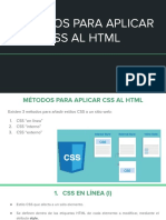 Métodos para Aplicar Css Al HTML