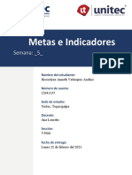 Tarea 5.1 Metas e Indicadores