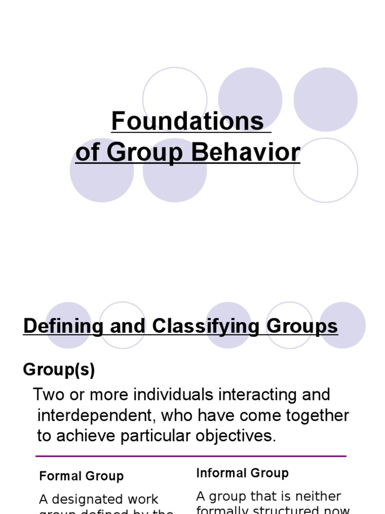 Foundations of Group Behavior PDF Group Cohesiveness Group Processes