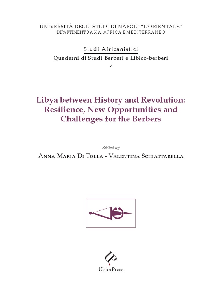 Linguistic Unity And Diversity In Libyan Berber Amazigh Lameen Souag Pdf Libya Berbers