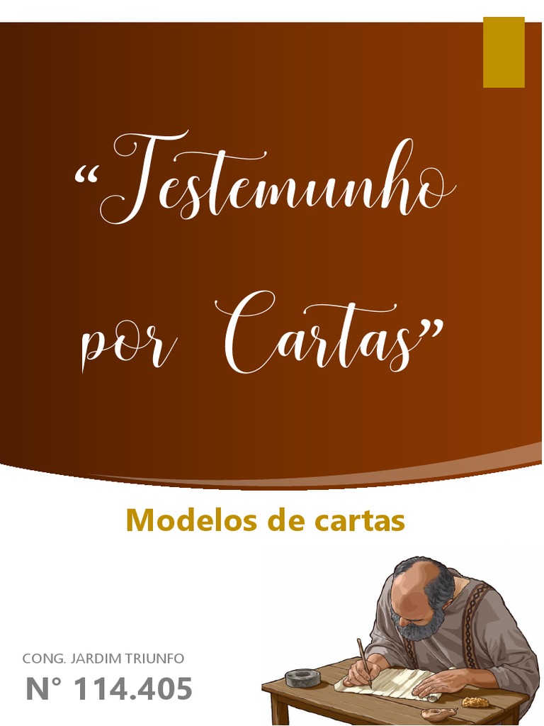 01 Modelos Testemunho Por CARTAS 2 Ped. Cao 3 Vers. 1, 2 2021 PDF Bíblia Deus