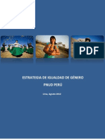 Estrategia de Igualdad de Genero de PNUD Peru