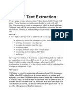 PDF Text Extraction