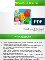 Preschool Alphabets A To Z Fun: Game Design & Developed by