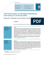 Acide Hyaluronique Et Pathologie in Ammatoire, Auto-Immune Et Cardio-Vasculaire