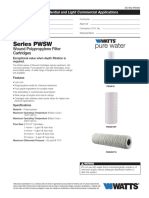 Series PWSW: Wound Polypropylene Filter Cartridges