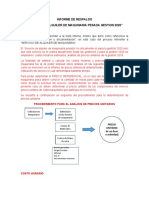 Informe alquiler maquinaria 2020