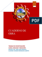 Cuaderno de Obra