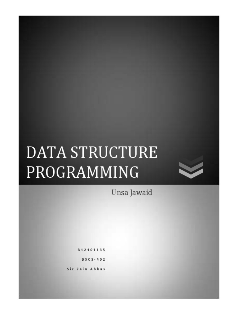 Data Structure Programming | PDF | Information Technology Management ...