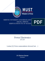 Power Electronics Lecture on Semiconductor Devices