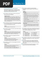 Teacher's Notes - Reading File 4: Learning Objectives in This Lesson