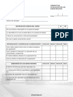 Formato de Evaluacion de Formacion