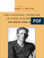 Michael J. Meyer - The Essential Criticism of John Steinbeck's of Mice and Men-The Scarecrow Press, Inc. (2009)