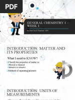 General Chemistry 1 - Week 1: Mr. Daryl Vince D. Romerosa - SST1