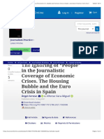 The Ignoring of "People" in The Journalistic Coverage of Economic Crises. The Housing Bubble and The Euro Crisis in Spain