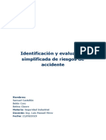 Identificación y Evaluación Simplificada de Riesgos de Accidente