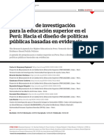 Agenda de Investigacion en La Educacion Superior