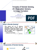 Basic Principles of Remote Sensing, Earth Observation Sensors, & Image Formation