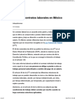 Tipos de Contratos Laborales en México
