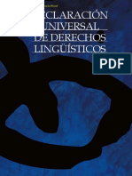 Declaración Universal de Derechos Lingüísticos.