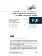 Analisis de La Gestion Administrativa de Centros Educativos