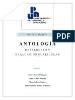 Antología: Desarrollo Y Evaluación Curricular