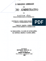 Los Principios Generales Del Derecho Administrativo - Gastón Jéze