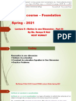 Lecture Slide 9 Motion in One Dimension Part 3