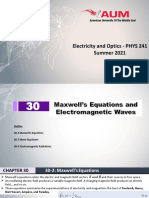 Ch. 30 - Maxwell's Equations and Electromagnetic Waves