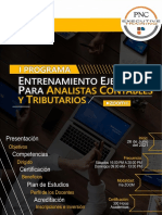 PNC - I Programa Entrenamiento Analistas (Temario)