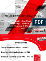 Exposición Cálculo Vectorial - Multiplicadores de Lagrange