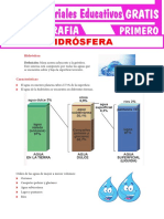 Hidrósfera para Primer Grado de Secundaria