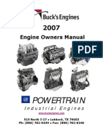 Bucks Engines 2007 GM Powertrain Owners Manual