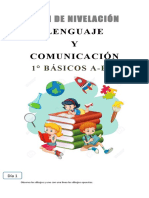 Plan de nivelación de lenguaje y comunicación para 1° básicos