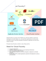QUIZZ Cloud Foundry