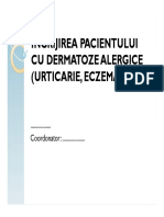 Îngrijirea Pacientului Cu Dermatoze Alergice (Urticarie, Eczemă) - Prezentare